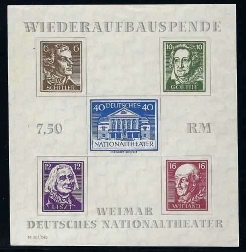 Thüringen, Block 3 AX Z (*) Typ VII, FFA Dr. Jasch BPP, ME 25.000 €