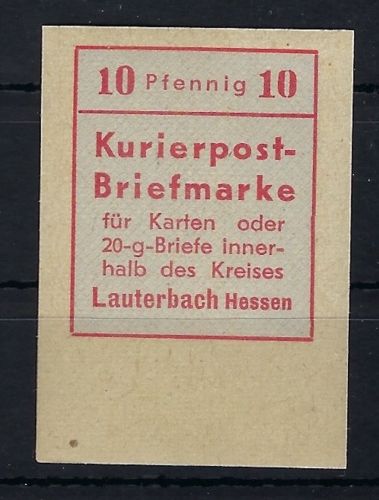 C) Lokalausgaben Lauterbach, Mi 1 U ** in Luxusqualität