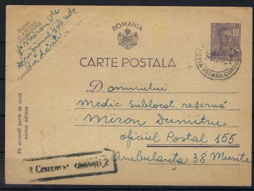 Feldpost 2. Gebirgsjäger Div. "Ambulanta 38 Munte", Krim Einsatz 1944