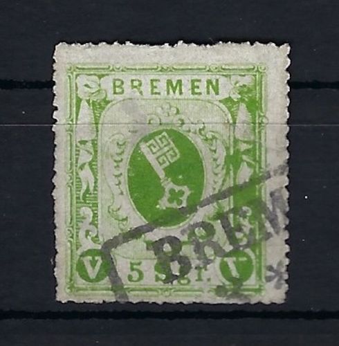 Bremen Mi 9 a ° signiert Pfenninger, ME 250€