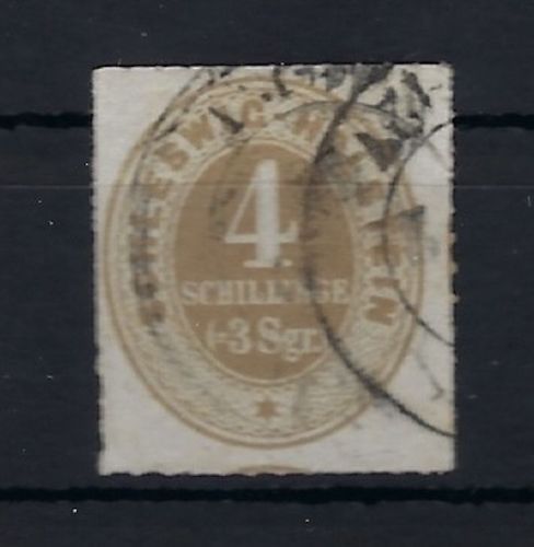 Schleswig-Holstein Mi 12 ° tiefste gepr. Pfenninger, ME 1.600€