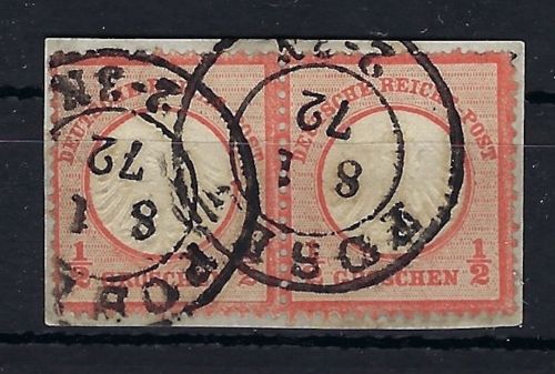 DR Brustschild, Mi 3 Paar auf Briefstück, einwandfrei, ME 150€