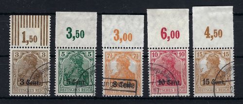 Etappengebiet West, Mi 1 - 5 P OR °