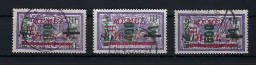 Memel, Mi 164 - 166 °