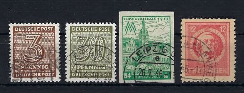 West Sachsen / Thüringen, 4 gest. Werte geprüft BPP