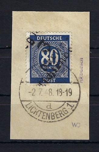SBZ Handstempel, Bezirk 3, Mi I w ° Luxus Briefstück, gep. Busse BPP