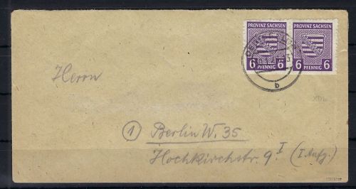 Provinz Sachsen Mi 69 XD b MeF, gepr. Stroh BPP, ME 1.200€