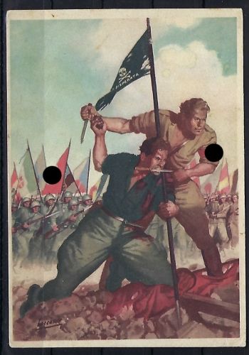 Feldpost, Propaganda Deutsch-Italienische Waffen-Bruderschaft 1942