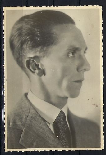 Originalfoto von Joseph Goebbels 8 x 12 cm