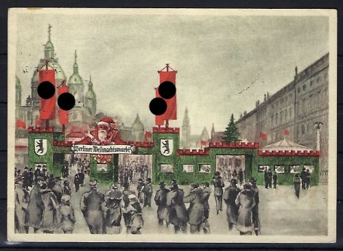 3. Reich 1936 „Berliner Weihnachtsmarkt“ , befördert