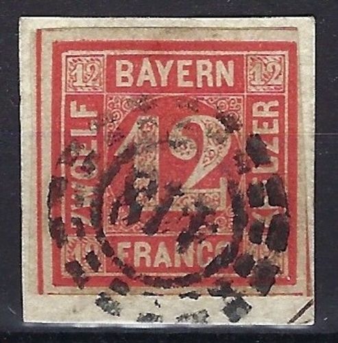 P) Bayern Mi 6 ∆ mit oMR 418 Regensburg,