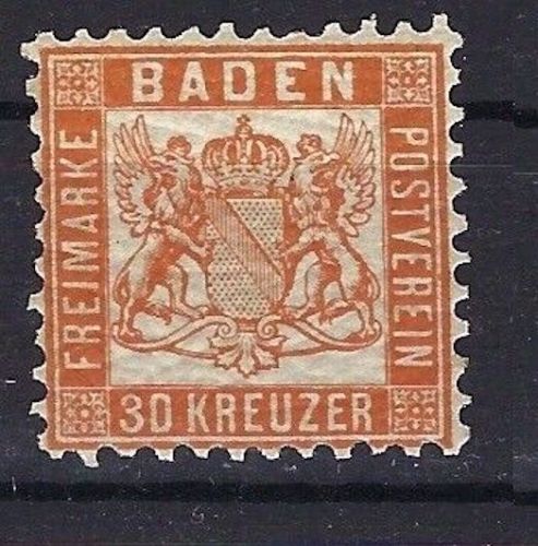 P) Baden Mi 22b** geprüft Fleming BPP