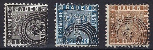 P) Baden Mi 13-15 ° einwandfrei sig. Pfenninger, ME 330€