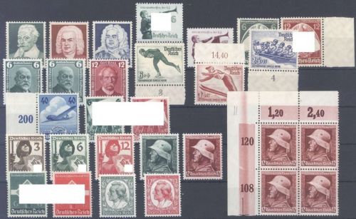 DR Partie aus den Jahren 1935-37 postfrisch