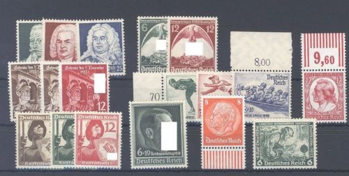 DR Partie auf den Jahren 1933-1938 postfrisch