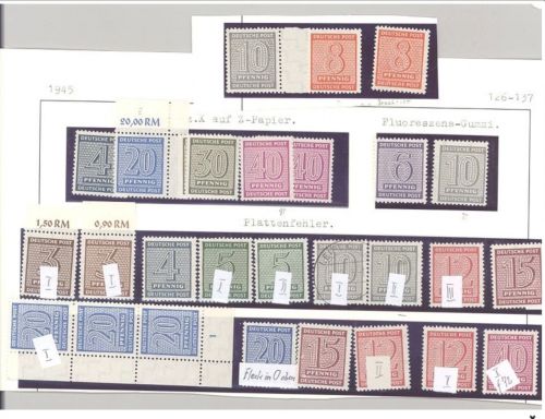 West Sachsen kleine Partie **/° Besonderheiten PF/Druckzufälligkeiten