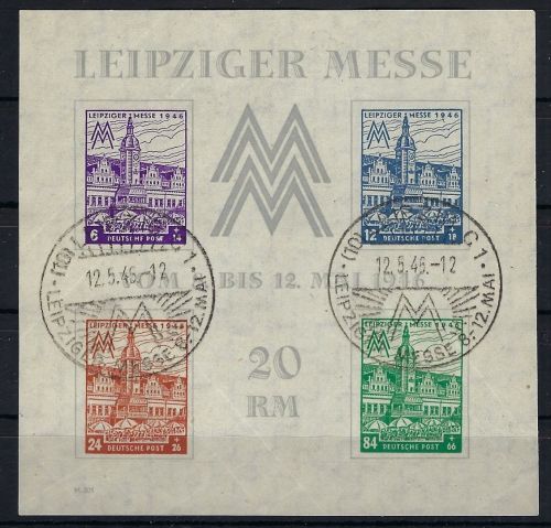 West Sachsen Block 5 Xa mit SoSt in einwandfreier Qualität, ME 350€