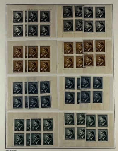 P) Böhmen und Mähren Hitler Ausgaben, Partie aus Spezialsammlung