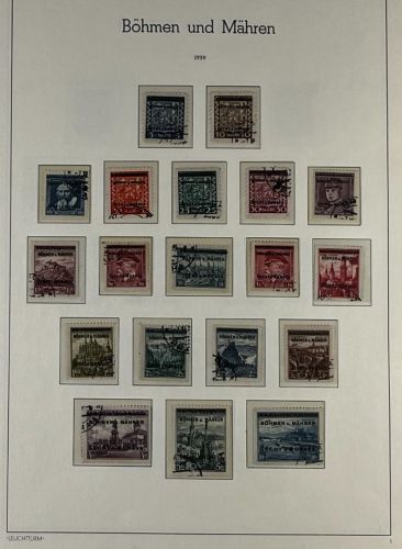 P) Böhmen und Mähren komplett ohne Theresienstadt, dazu viele Extras