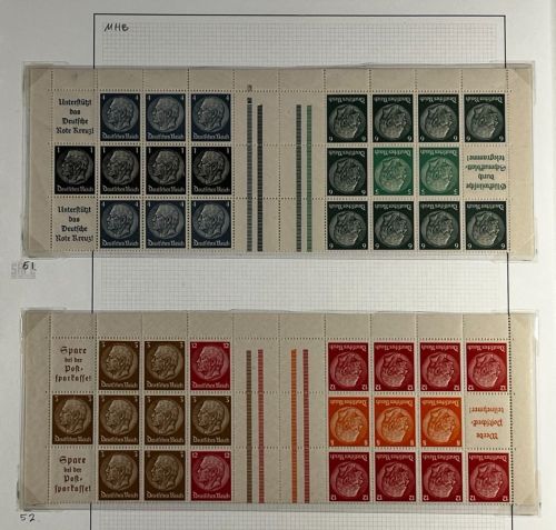 P) DR Hindenburg Spezial, MHB-Teile aus MHB 38-52 **