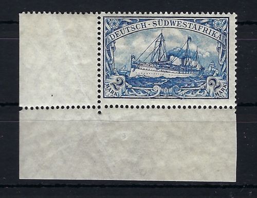 C) DSWA Mi 30 B ** Eckrand UL, gepr. Jäschke-L. BPP