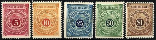 P) DOA Privatpost Schülke & Mayr 1892, Sa-Sd / Se * gepr. ME 750€