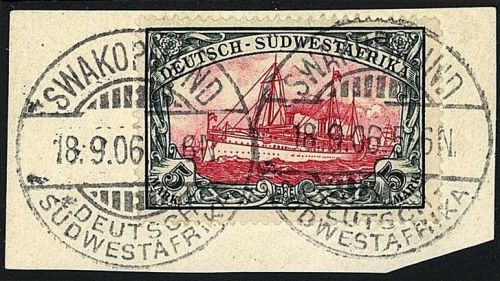 P) DSWA Mi 23 Luxus Briefstück gepr. Bothe BPP, ME 200€