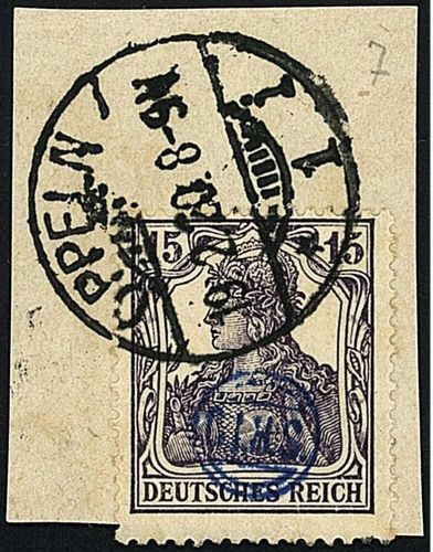 P) Oppelner Notausgabe Mi 7 ° auf Luxus Briefstück, FF Weinbuch BPP