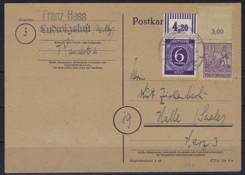 Meck. Vorpommern Mi 33 e MiF + Kontrollrat MiF, FA Thom BPP, ME 500€