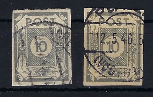 Ost Sachsen Mi 52 auy + 52 avy je ° und gep. Kunz/Ströh BPP, ME 200€