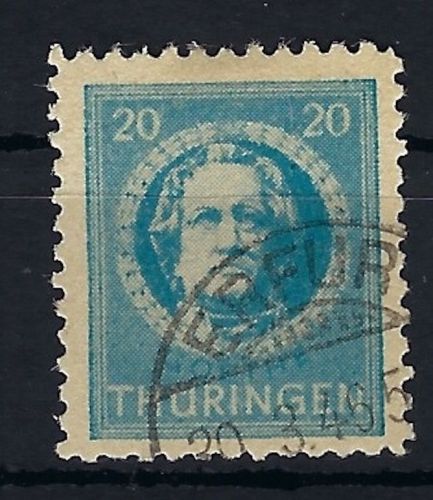 Thüringen Mi 98 AX P1 ° gep. Ströh BPP, ME 250€