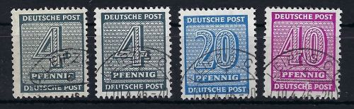 West Sachsen, 4 bessere Typen 127, 134, 136, gep. Ströh BPP, ME 510€