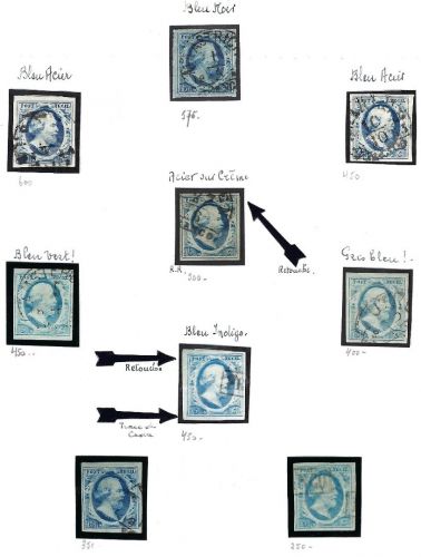 Niederlande Mi 1, Partie aus urige Spezialsammlung, gestempelt, Teil 1