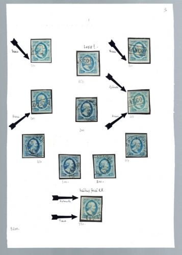 Niederlande Mi 1, Partie aus urige Spezialsammlung, gestempelt, Teil 3