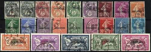 P) Andorra 1931 Mi 1- 23 °, ME 2.500€