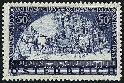 P) Österreich WIPA 1933, Mi 556 A ** einwandfrei, ME 750€