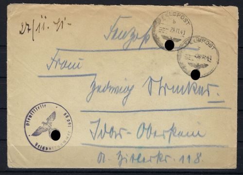 FP-Brief Ritterkreuzträger General Strecker 6. Armee Stalingrad 1941