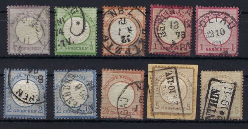 C) DR Brustschilde Zusammenstellung, 10 Werte °, ME 450€