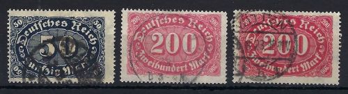 C) DR Mi 246c, 248 b/c, jede Mrke ° u. gep. BPP/Infla Berlin, ME 190€