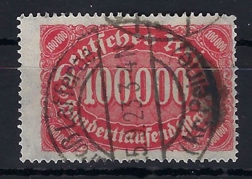C) DR Mi 257 III ° gep. Tworek BPP / Infla Berlin, ME 70