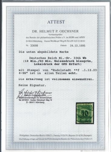 C) DR Mi 336 A Wb °, FFA Oechsner BPP, ME 2.000