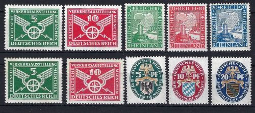 C) DR Zusammenstellung **, Mi 370-71 x/y, 372-74, 375-77, ME 225€