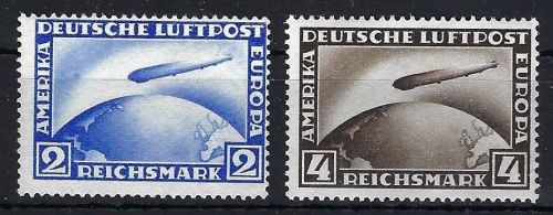 C) DR Zeppelin, Mi 423-424 ** gepr. Schlegel BPP, ME 450€