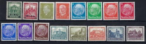 C) DR Mi 463-478 **, 4 Sätze, teils gep. Schlegel BPP, ME 478€