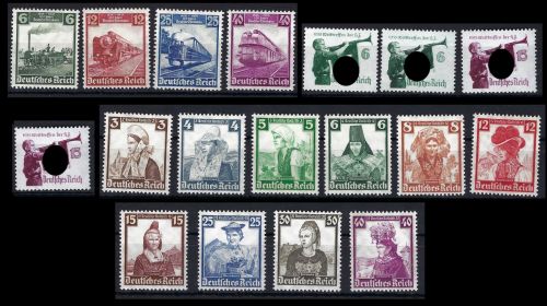 C) DR Zusammenstellung ** aus Mi 580-597, ME 410€