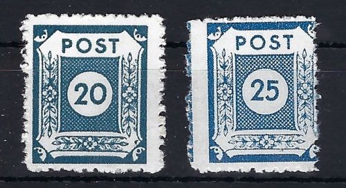 C) Ost Sachsen Mi 48 F ** + 49 F **, beide BPP geprüft, ME 295€