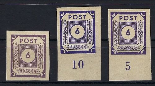 C) Ost Sachsen Mi 58 a/b/c U ** (alle Farben) gp. Ströh BPP, ME 175€