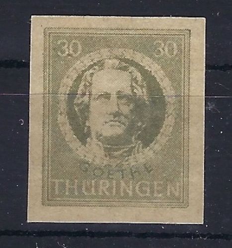 C) Thüringen Mi 99 BYay , Abdruck einer Mi 98, ausführliches FA Nagler