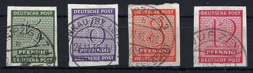 C) West Sachsen Mi 116-119 y ° tief gepr. Jasch BPP