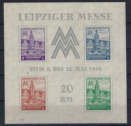 C) West Sachsen Block 5 X Za ** mit FA Ströh BPP, ME 500€